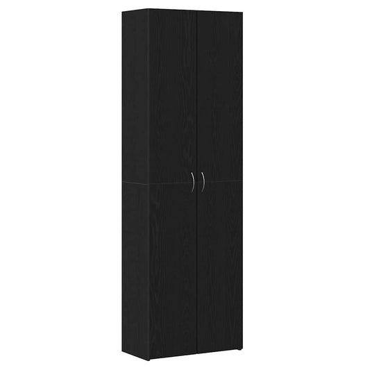 vidaXL Μαύρο Κάστρο Γραφείου 60 x 32 x 190 εκ. από μηχανικά ξύλα.