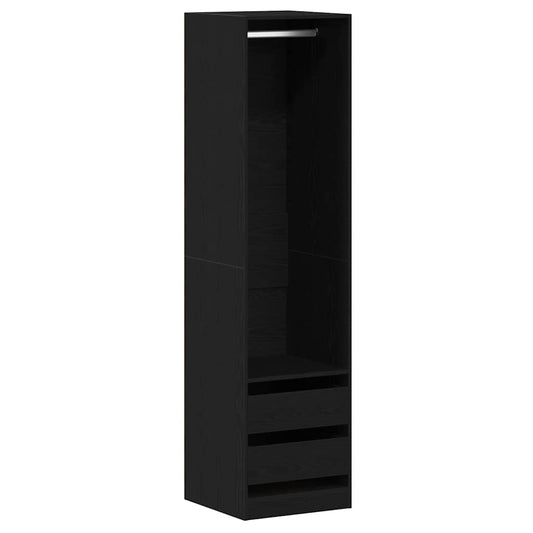 vidaXL Ντουλάπι Μαύρη δρυς 50 x 50 x 200 εκ. Επεξεργασμένο ξύλο