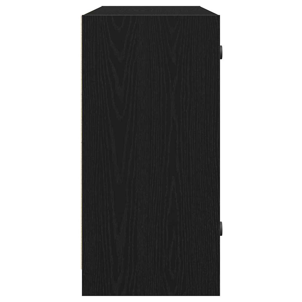 vidaXL Μπουφέ Μαύρο Δρυς 102x37x75,5 εκ Κατασκευασμένο Ξύλο