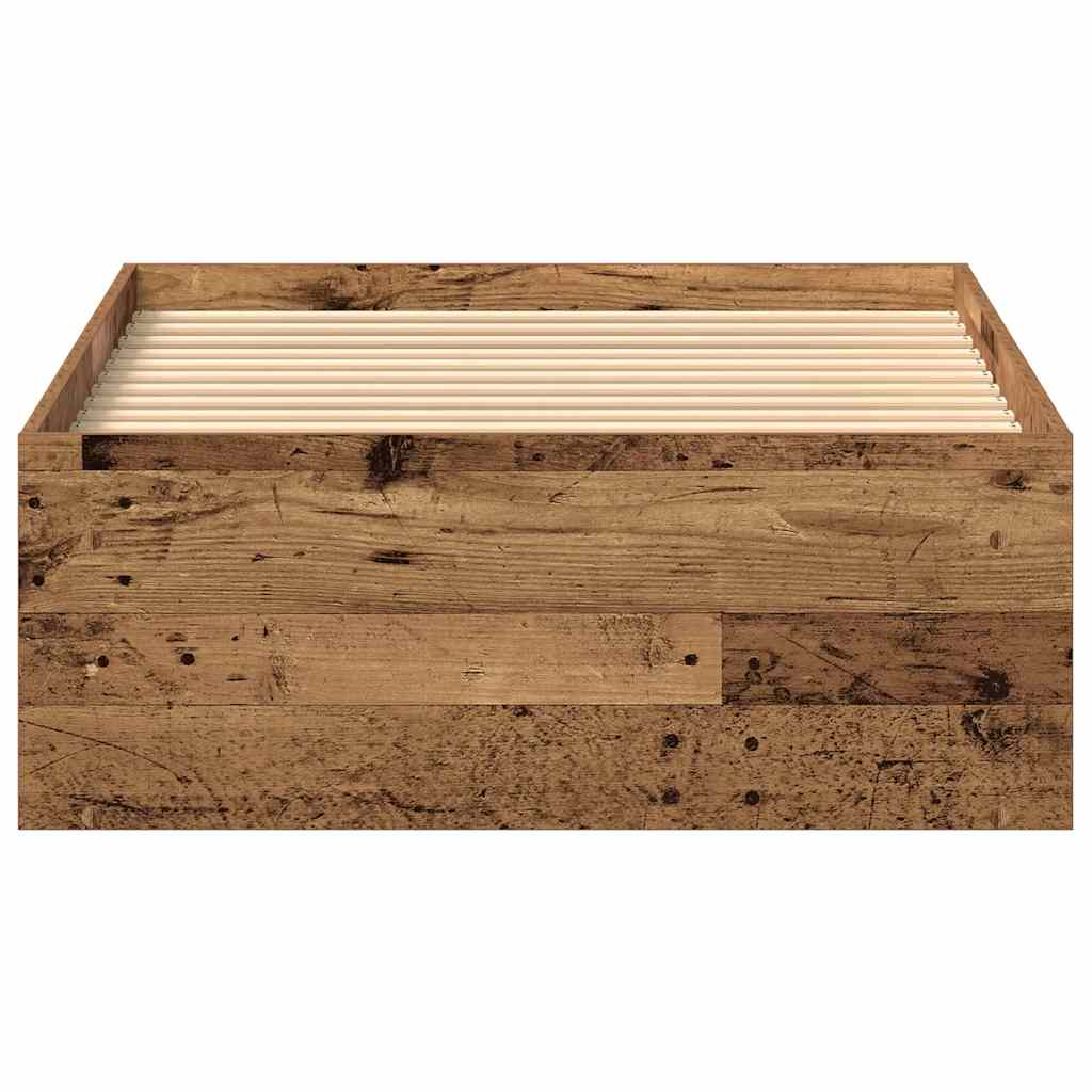 vidaXL Πλαίσιο κρεβατιού χωρίς στρώμα 75x190 εκ. Επεξεργασμένο Ξύλο