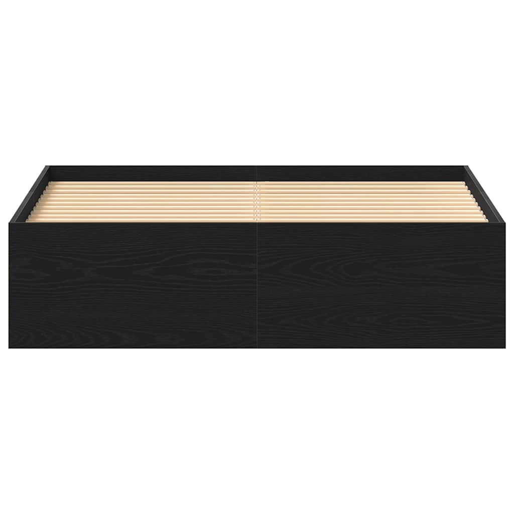 vidaXL Πλαίσιο κρεβατιού χωρίς στρώμα 135x190 εκ. Επεξεργασμένο Ξύλο