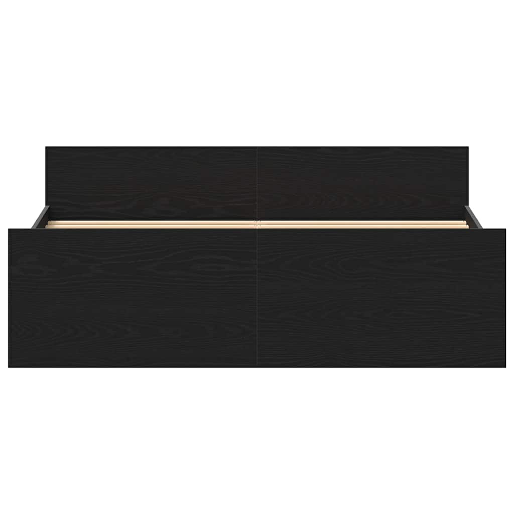 vidaXL Πλαίσιο Κρεβατιού Χωρ. Στρώμα Μαύρη βελανιδιά 120x200 εκ.