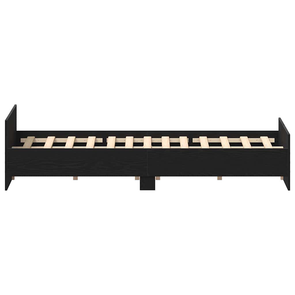 vidaXL Πλαίσιο κρεβατιού χωρίς στρώμα 135x190 εκ. Επεξεργασμένο Ξύλο