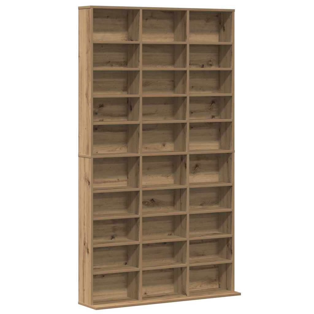 vidaXL Ντουλάπι CD artisan δρυς 101 x 23 x 177.5 εκ Επεξεργασμένο ξύλο