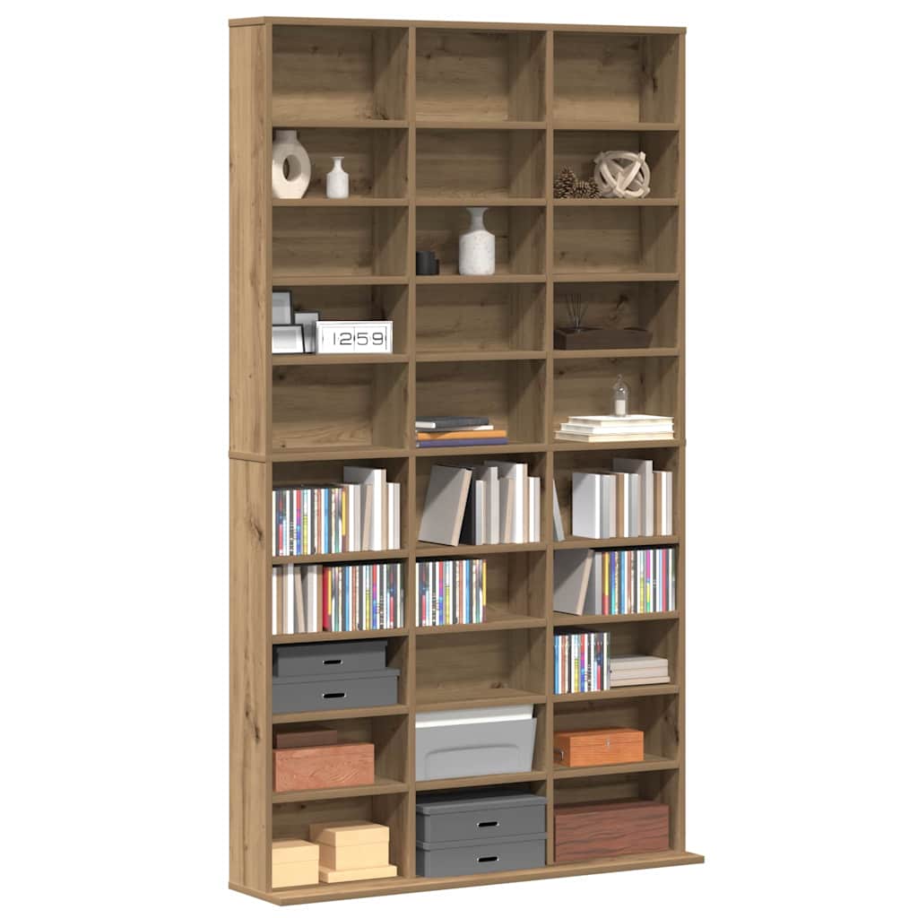 vidaXL Ντουλάπι CD artisan δρυς 101 x 23 x 177.5 εκ Επεξεργασμένο ξύλο