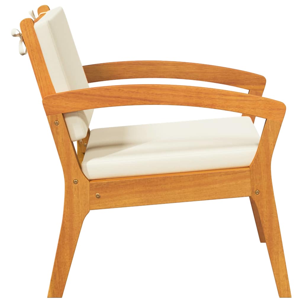 vidaXL Κήποι Καθίσματα 2 τμχ 59,5x70,5x72,5 εκ από μασίφ ξύλο ακακίας