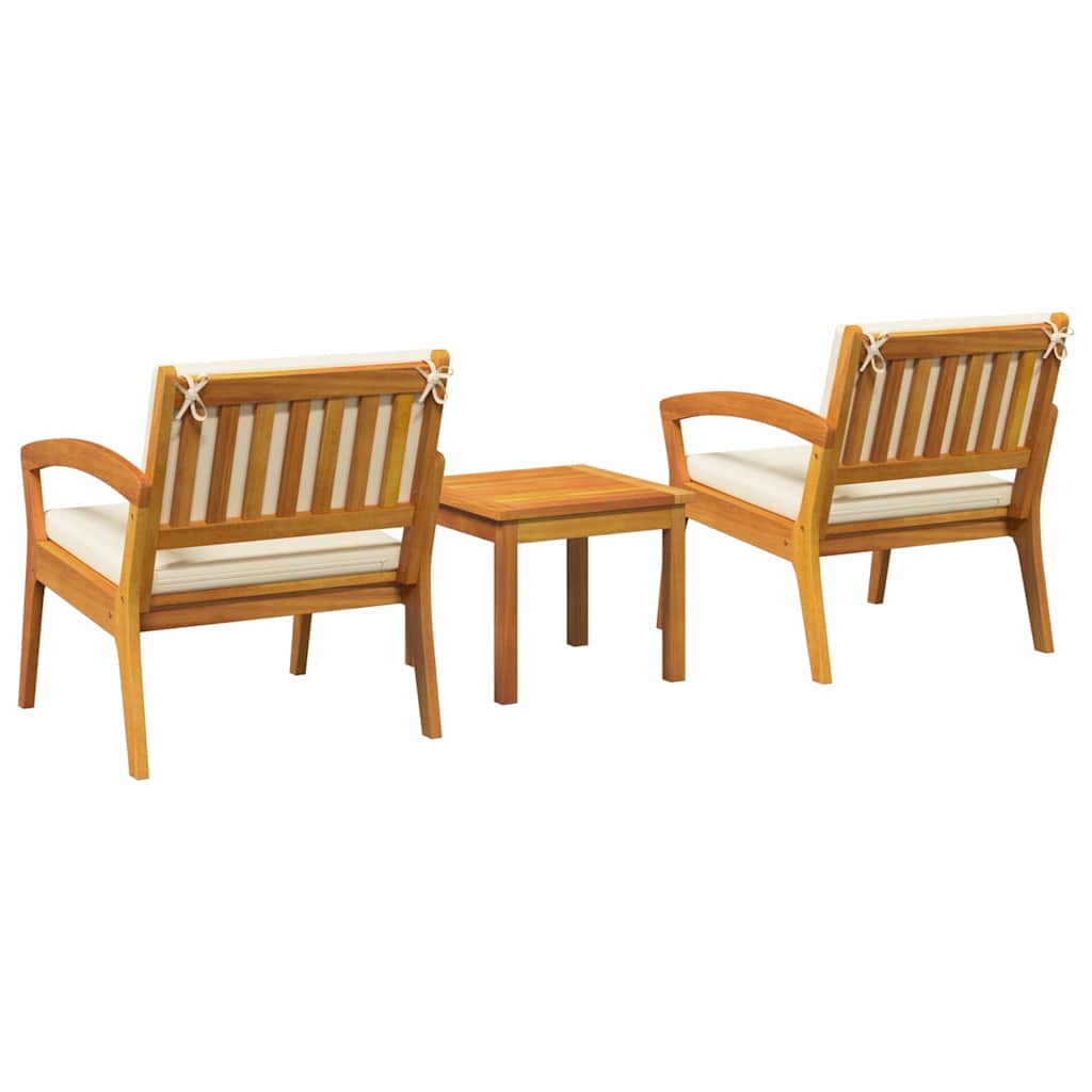 vidaXL Σετ μπιστρό Καφέ 45 x 45 x 38 εκ. Μασίφ ξύλο ακακίας