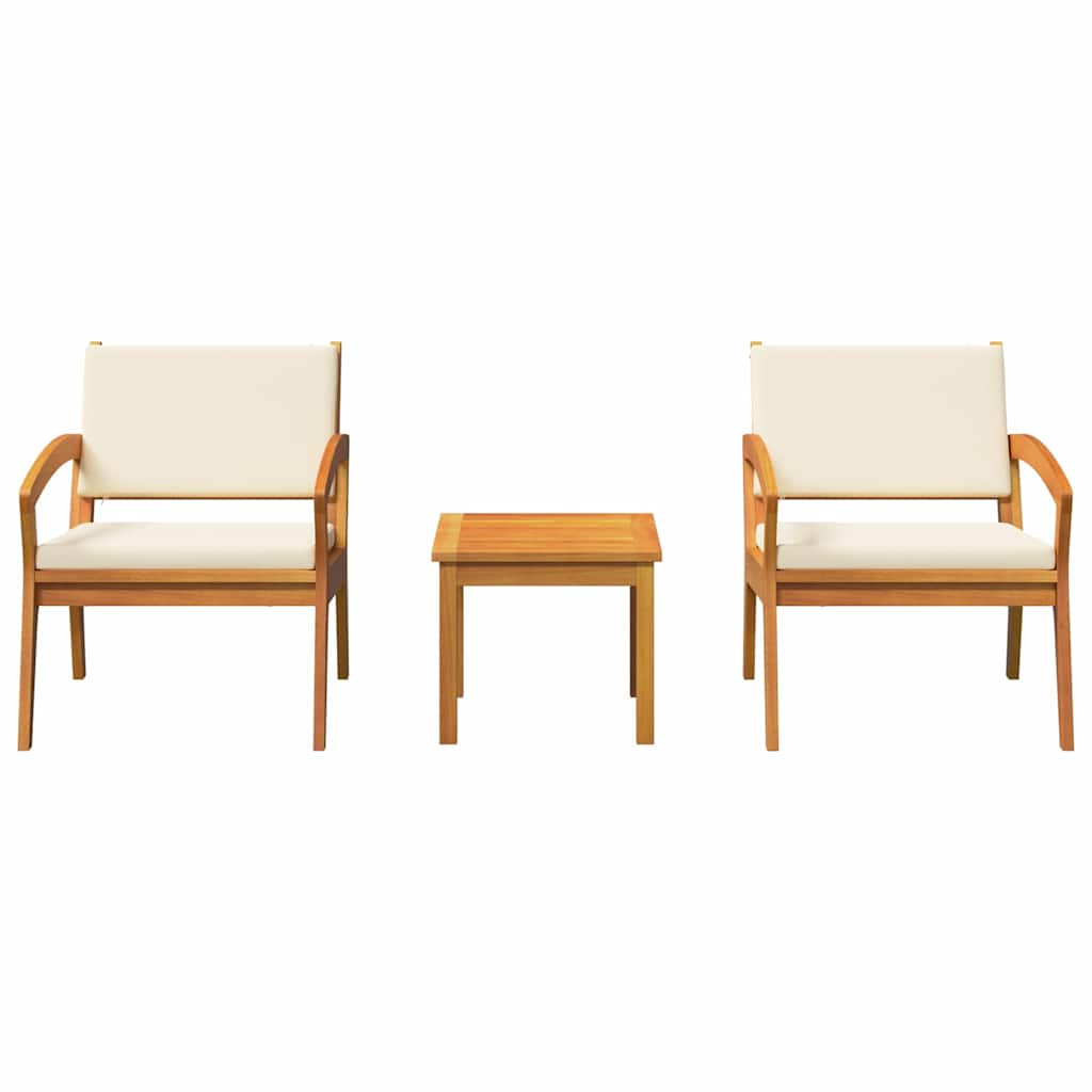 vidaXL Σετ μπιστρό Καφέ 45 x 45 x 38 εκ. Μασίφ ξύλο ακακίας