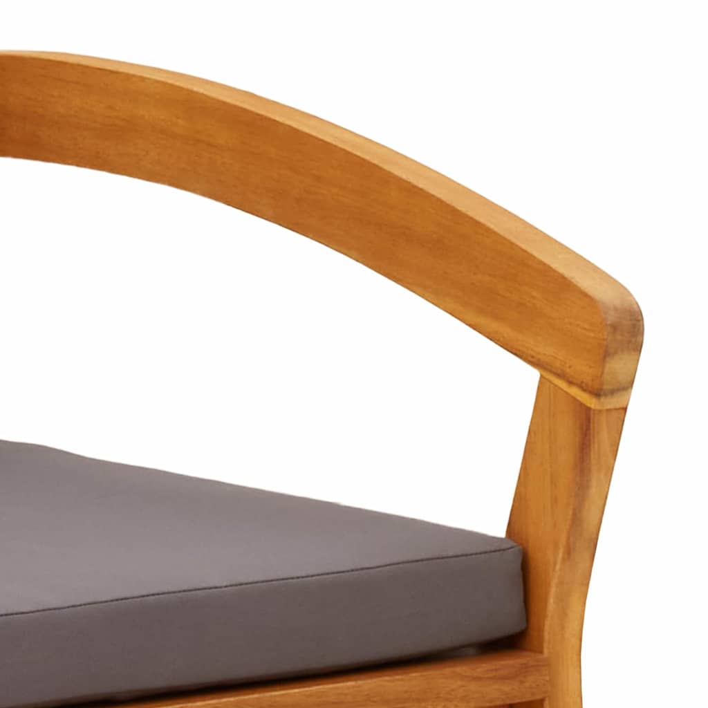 Πάγκος Κήπου vidaXL με Μαξιλάρια 115x70x72 εκ. από Μασίφ Ξύλο Ακακίας