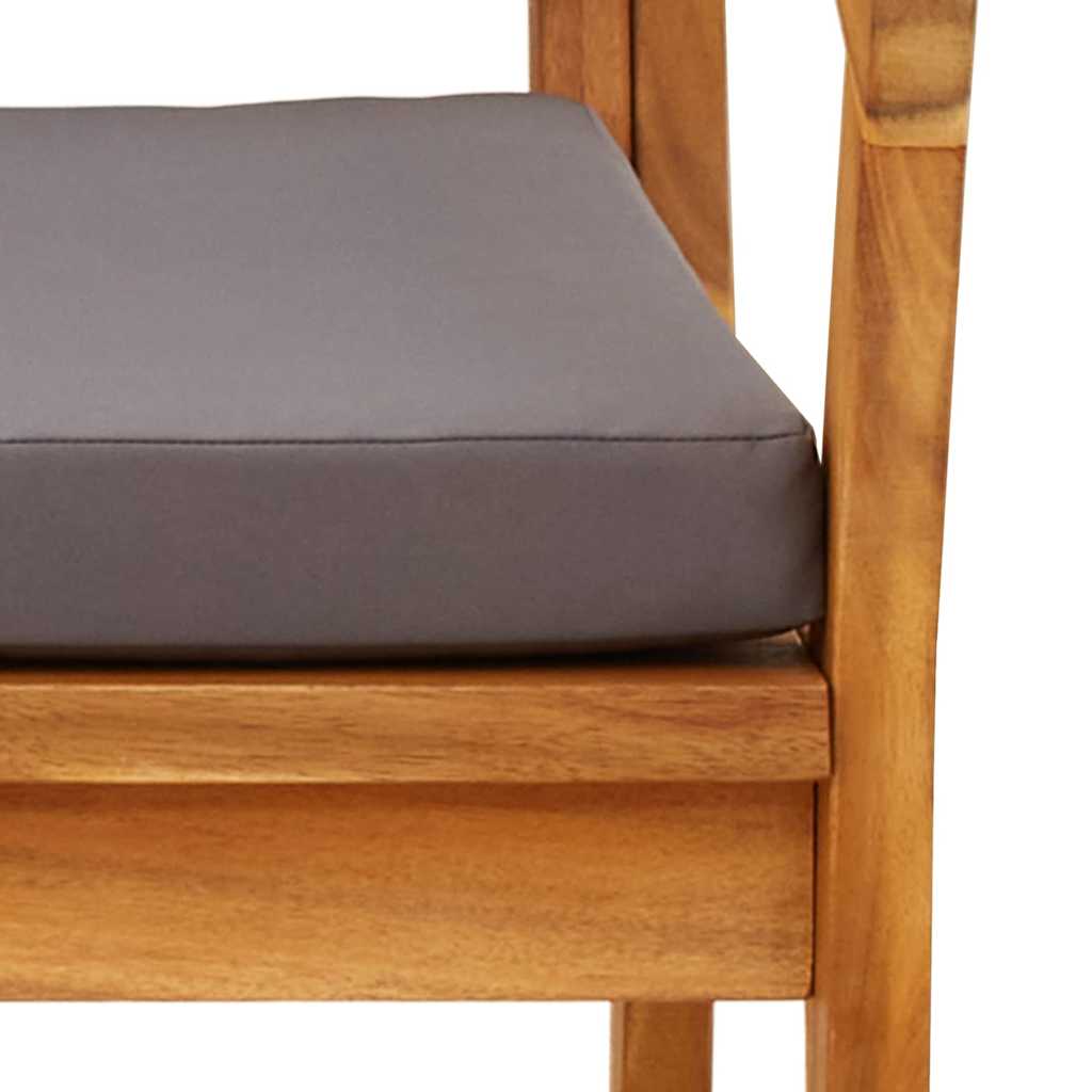 Πάγκος Κήπου vidaXL με Μαξιλάρια 115x70x72 εκ. από Μασίφ Ξύλο Ακακίας