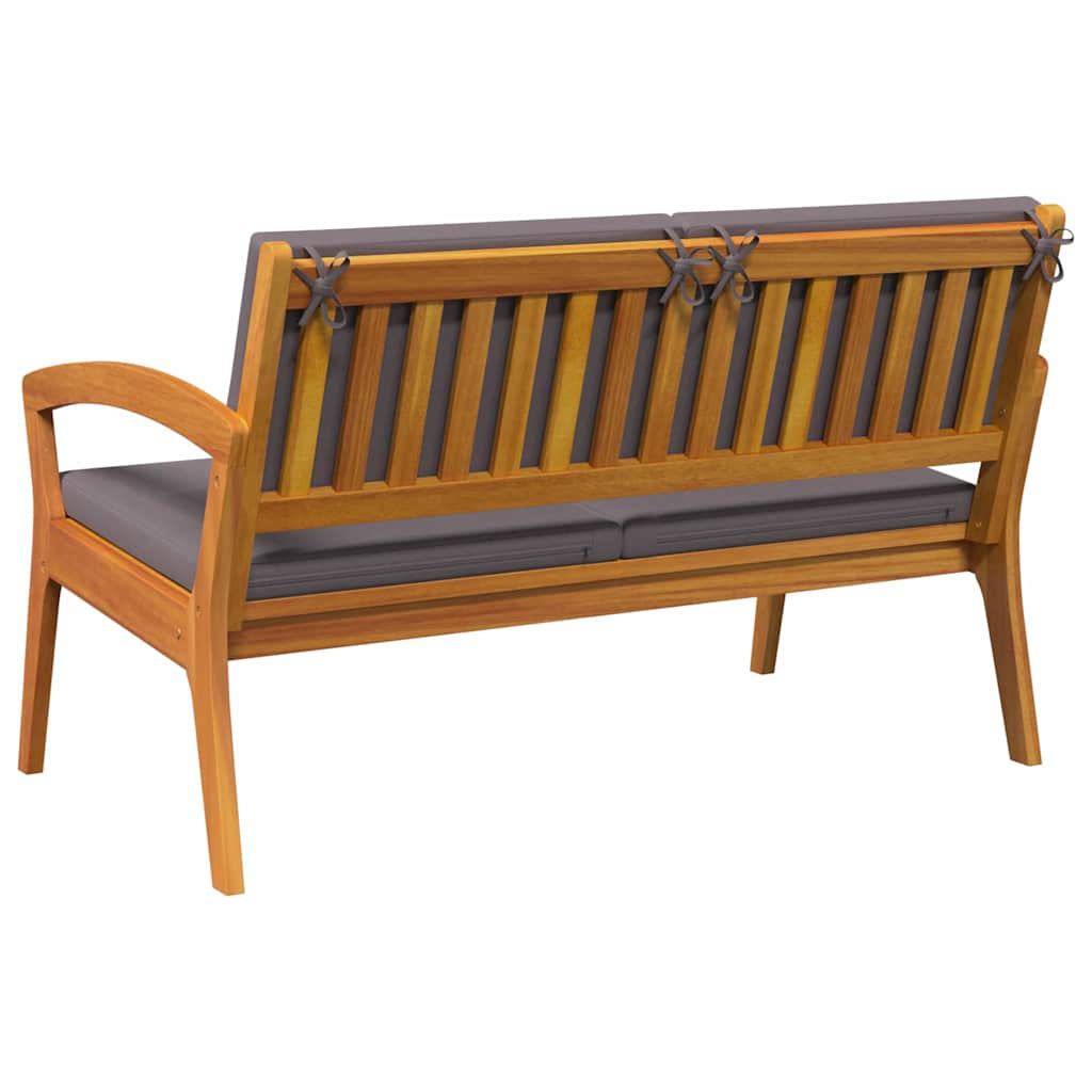 Πάγκος Κήπου vidaXL με Μαξιλάρια 115x70x72 εκ. από Μασίφ Ξύλο Ακακίας