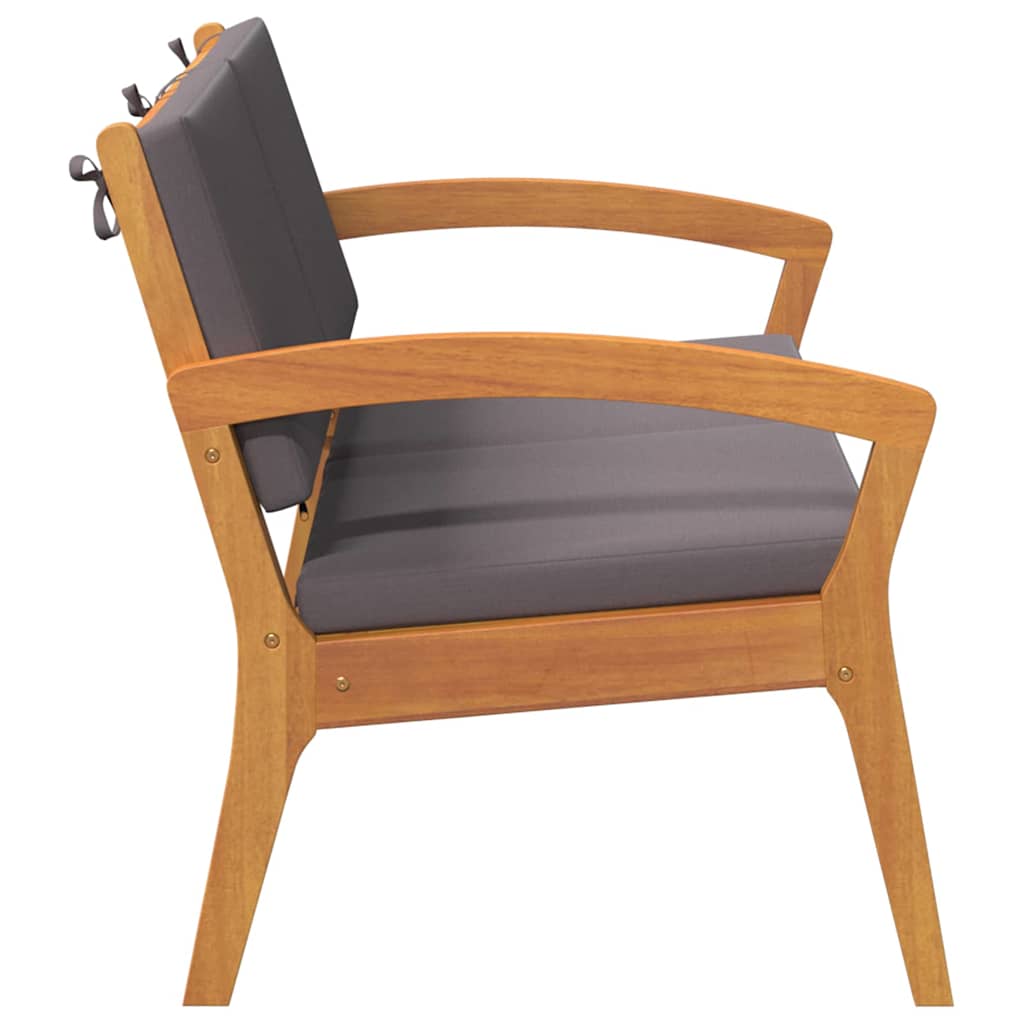 Πάγκος Κήπου vidaXL με Μαξιλάρια 115x70x72 εκ. από Μασίφ Ξύλο Ακακίας