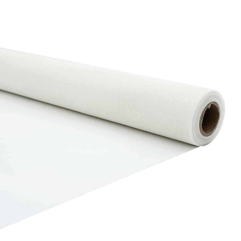 vidaXL Σίτα εντόμων Λευκό 112 x 2000 cm Ατσάλι