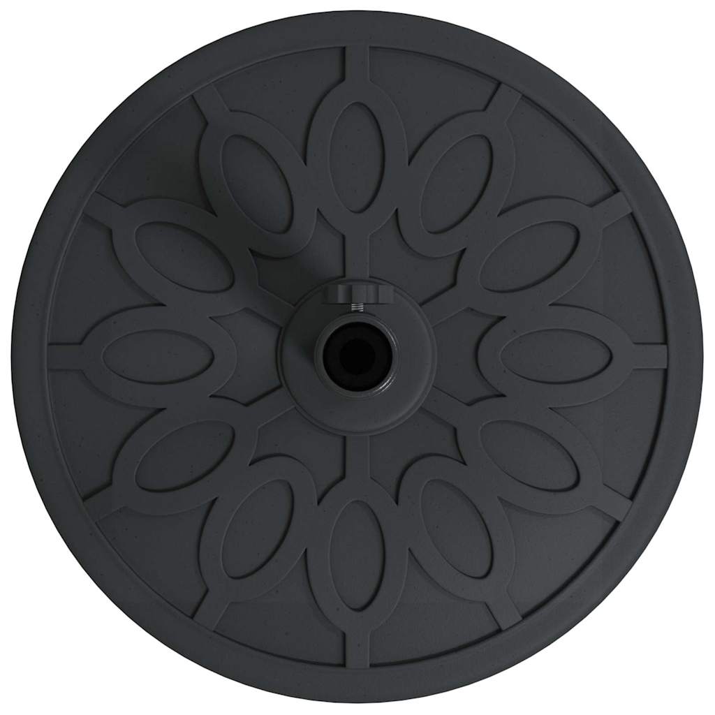 vidaXL Βάση ομπρέλας Art Deco Μαύρο Ø 45 x 39,5 εκ Σίδερο