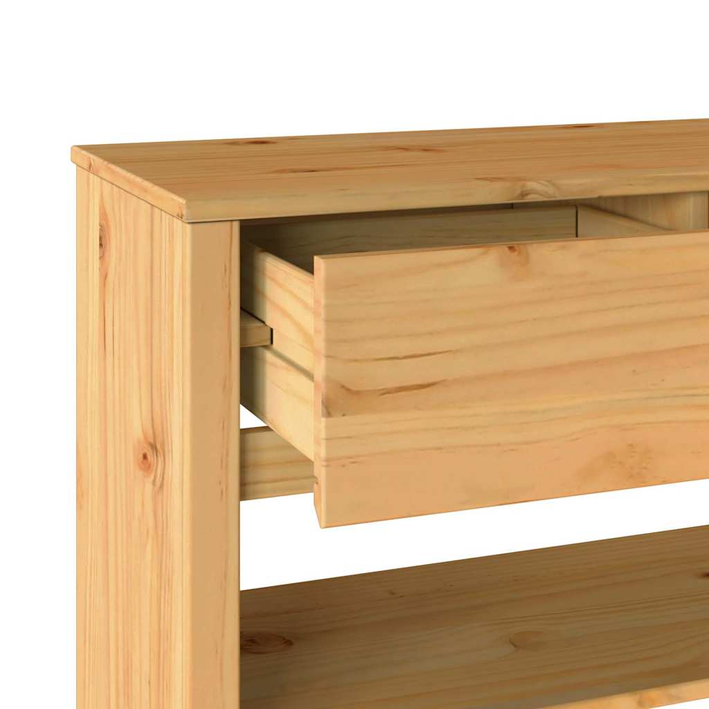 vidaXL Τραπέζι κονσόλας με συρτάρι Drammen Δρυς 89,5 x 37 x 73 εκ