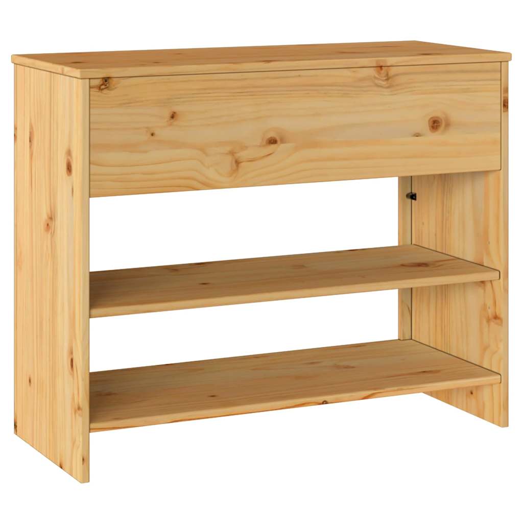 vidaXL Τραπέζι κονσόλας με συρτάρι Drammen Δρυς 89,5 x 37 x 73 εκ