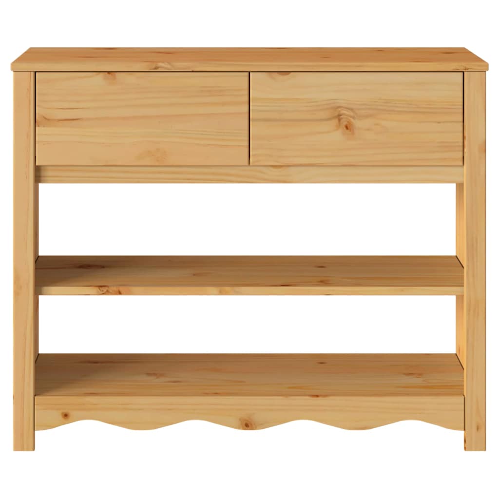 vidaXL Τραπέζι κονσόλας με συρτάρι Drammen Δρυς 89,5 x 37 x 73 εκ