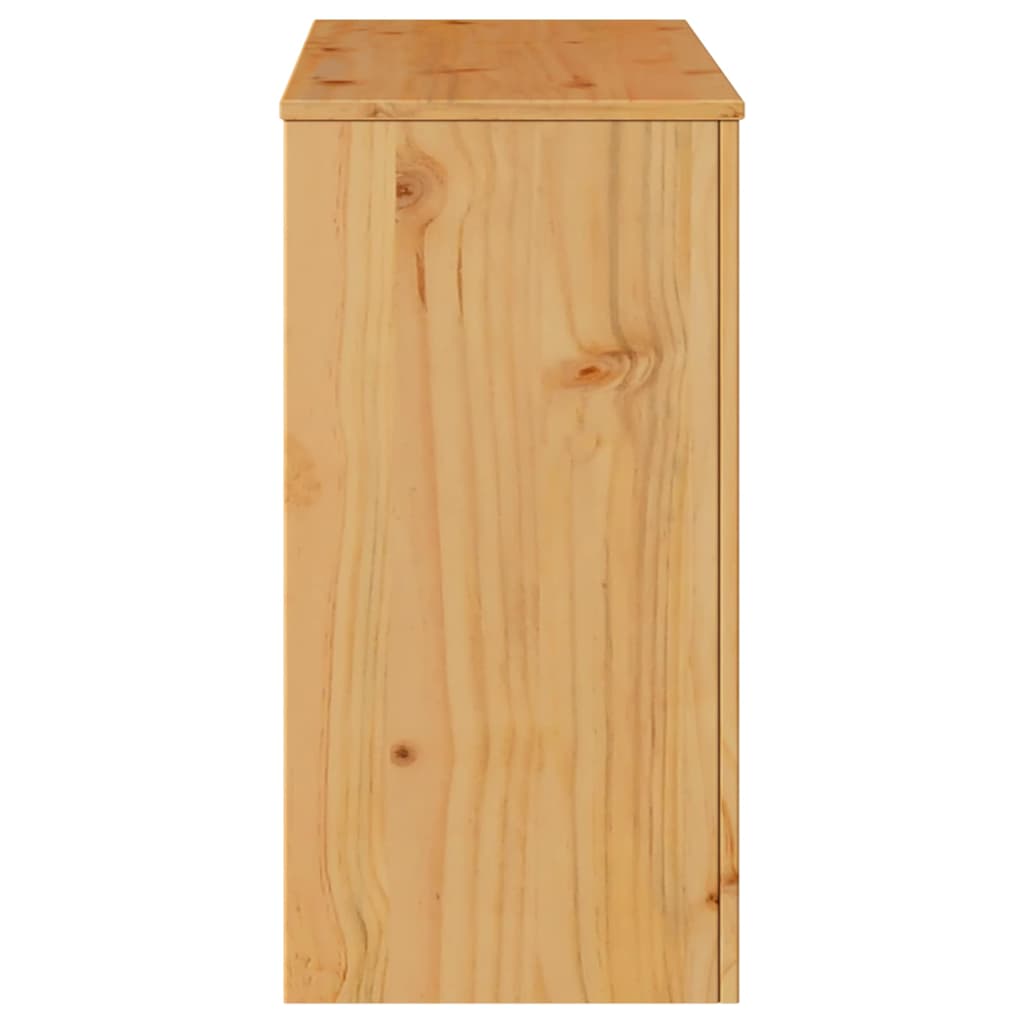 vidaXL Τραπέζι κονσόλας με συρτάρι Drammen Δρυς 89,5 x 37 x 73 εκ