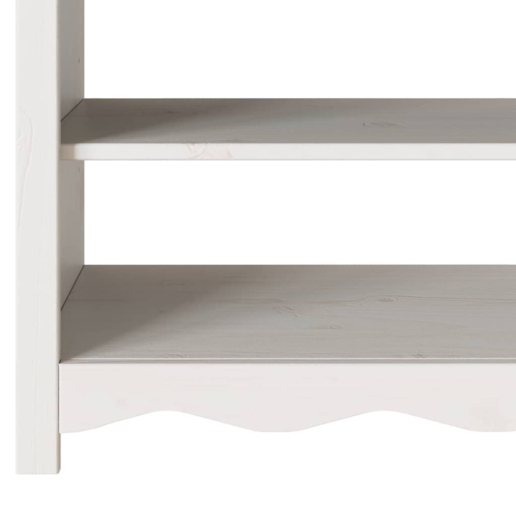 vidaXL Τραπέζι κονσόλας με συρτάρι Drammen Λευκό 89,5 x 37 x 73 εκ