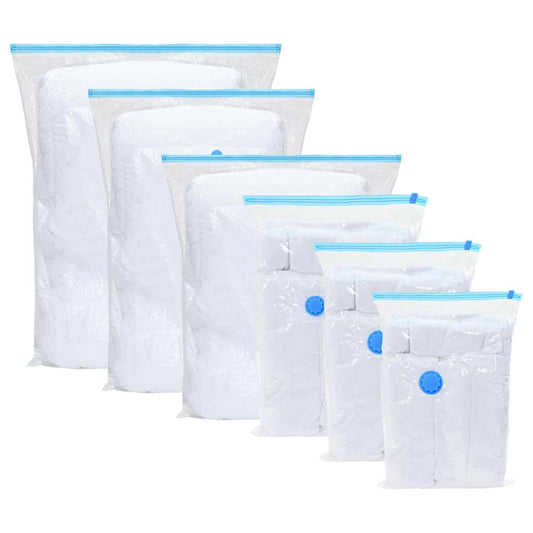 vidaXL Σακούλες Αποθήκευσης 5 pcs Διαφανές και Μπλε 100 x 80 cm