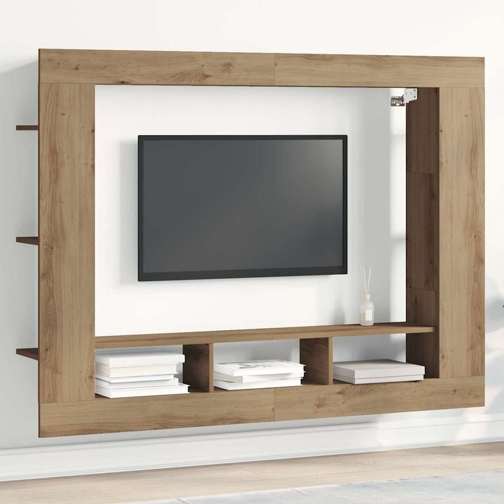 vidaXL Ντουλάπι TV artisan δρυς 152 x 22 x 113 εκ. Επεξεργασμένο ξύλο