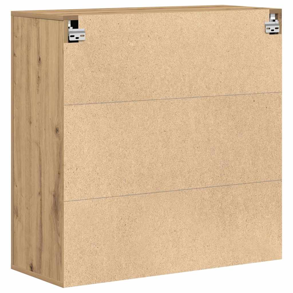 vidaXL Ντουλάπα Τοίχου με ράφι Επιτοίχιο artisan δρυς 80 x 33 x 80 εκ.