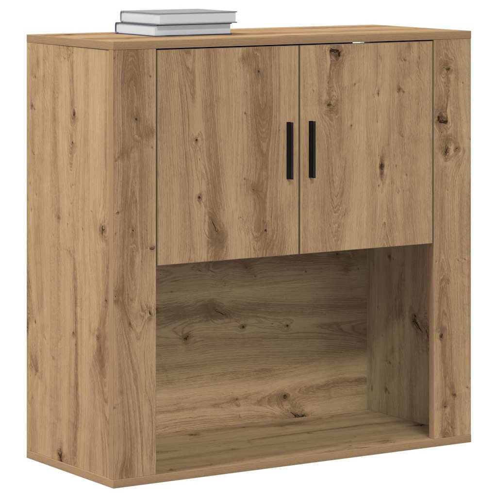 vidaXL Ντουλάπα Τοίχου με ράφι Επιτοίχιο artisan δρυς 80 x 33 x 80 εκ.