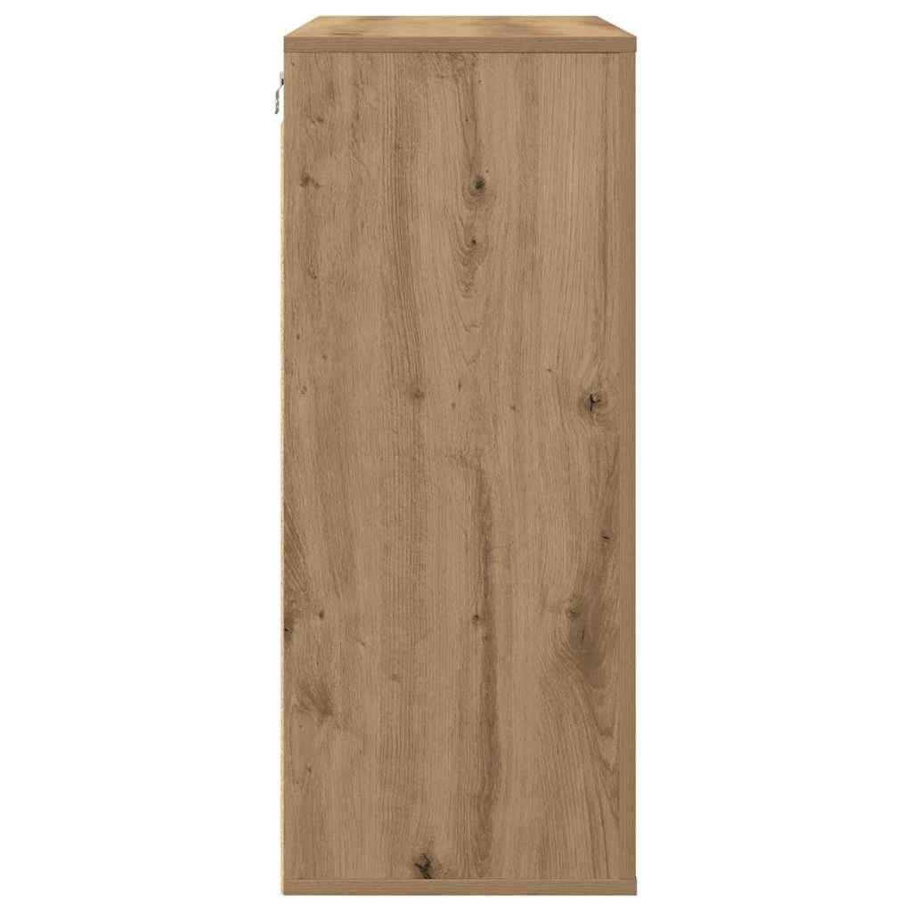 vidaXL Ντουλάπα Τοίχου με ράφι Επιτοίχιο artisan δρυς 80 x 33 x 80 εκ.