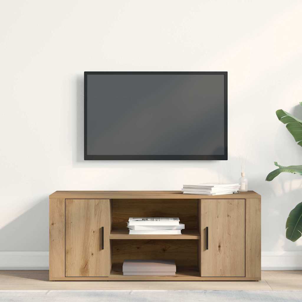 vidaXL Ντουλάπι TV artisan δρυς 100 x 35 x 40 εκ Επεξεργασμένο ξύλο
