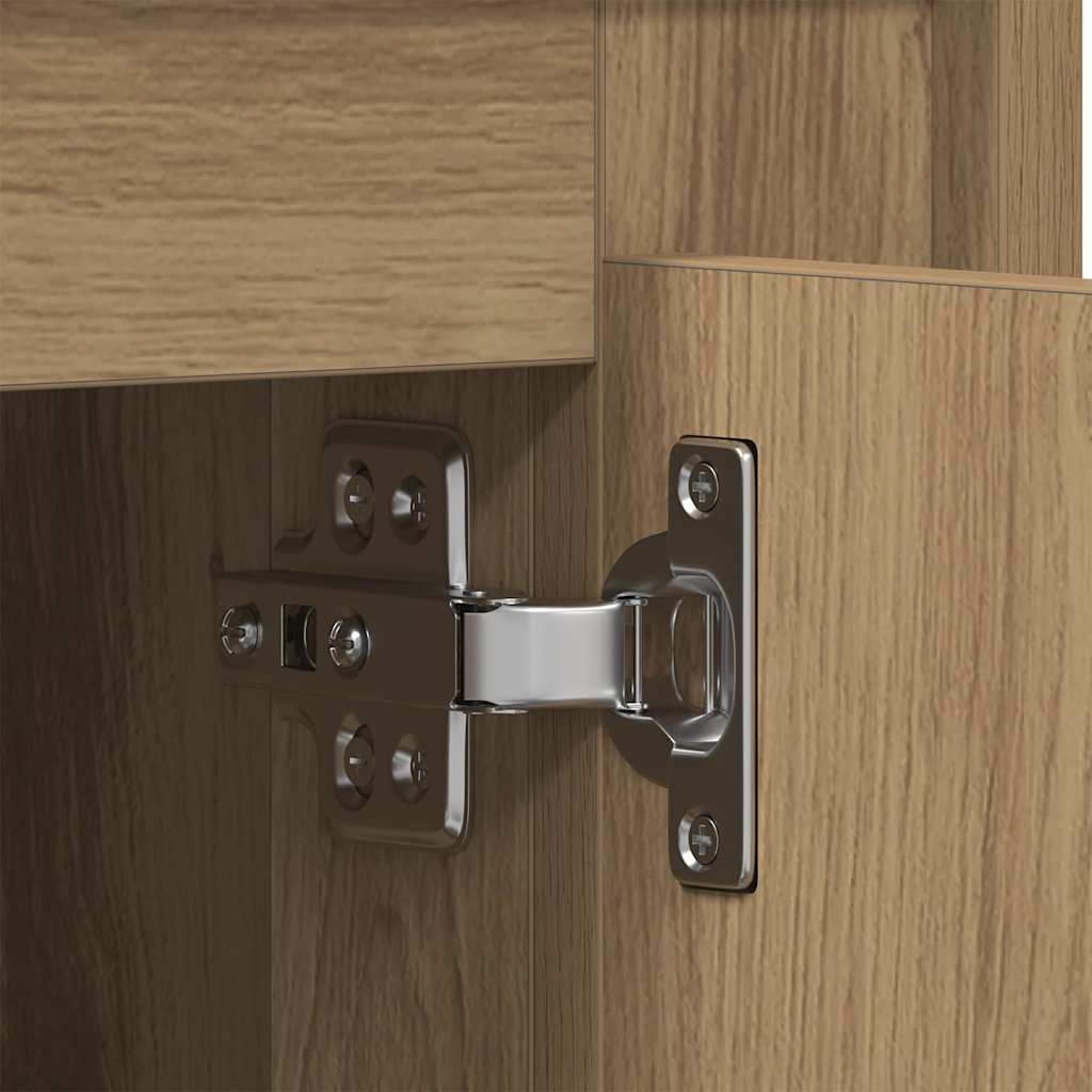 vidaXL Πλαϊνό γραφείο Artisan Oak 80 x 40 x 75 εκ. Επεξεργασμένο ξύλο