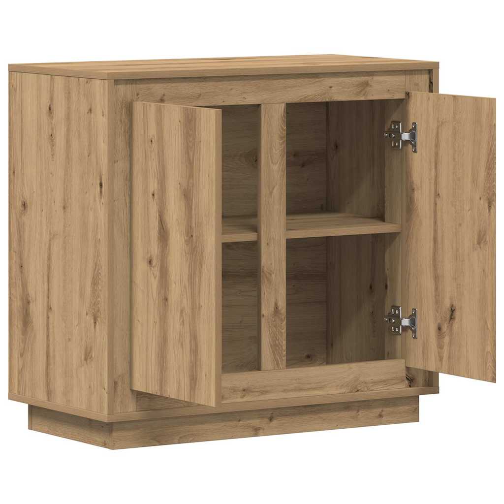 vidaXL Πλαϊνό γραφείο Artisan Oak 80 x 40 x 75 εκ. Επεξεργασμένο ξύλο