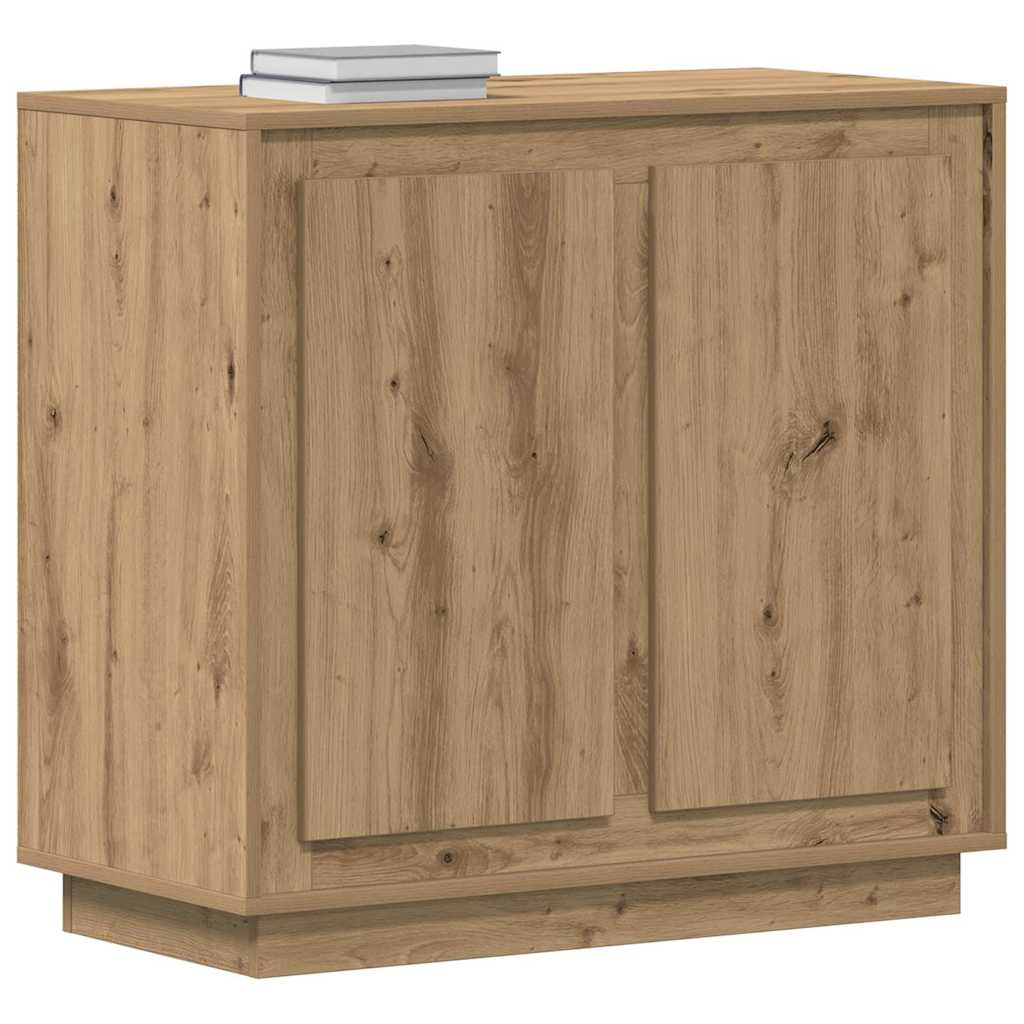 vidaXL Πλαϊνό γραφείο Artisan Oak 80 x 40 x 75 εκ. Επεξεργασμένο ξύλο