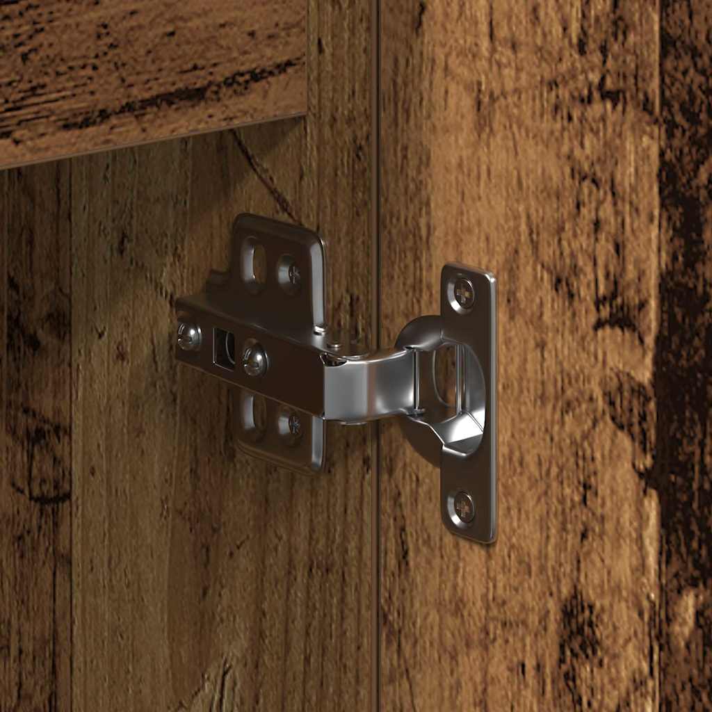 vidaXL Πλαϊνό γραφείο Παλιό ξύλο 101,5 x 35 x 70 εκ Επεξεργασμένο ξύλο