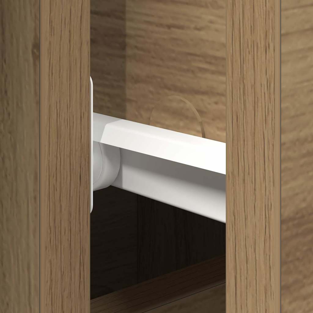 vidaXL Πλαϊνό γραφείο με συρτάρι Artisan Oak 101,5 x 35 x 70 εκ