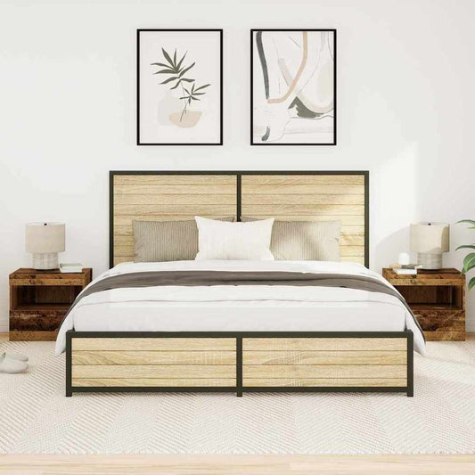 vidaXL Κομοδίνο 2 pcs Παλαιό ξύλο 50 x 40 x 45 cm Επεξεργασμένο ξύλο