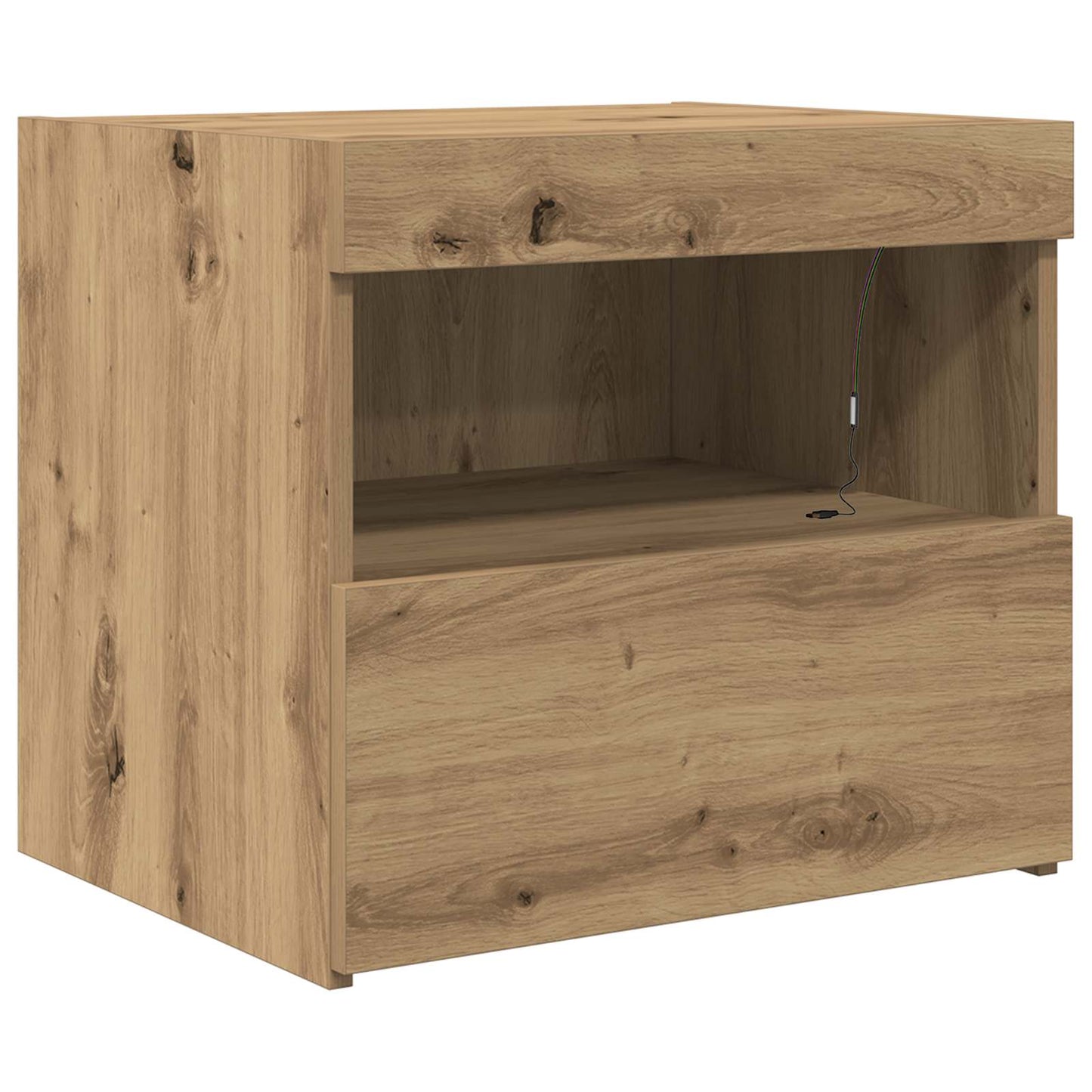 vidaXL Κομοδίνο Artisan Oak 50 x 40 x 45 cm Επεξεργασμένο ξύλο