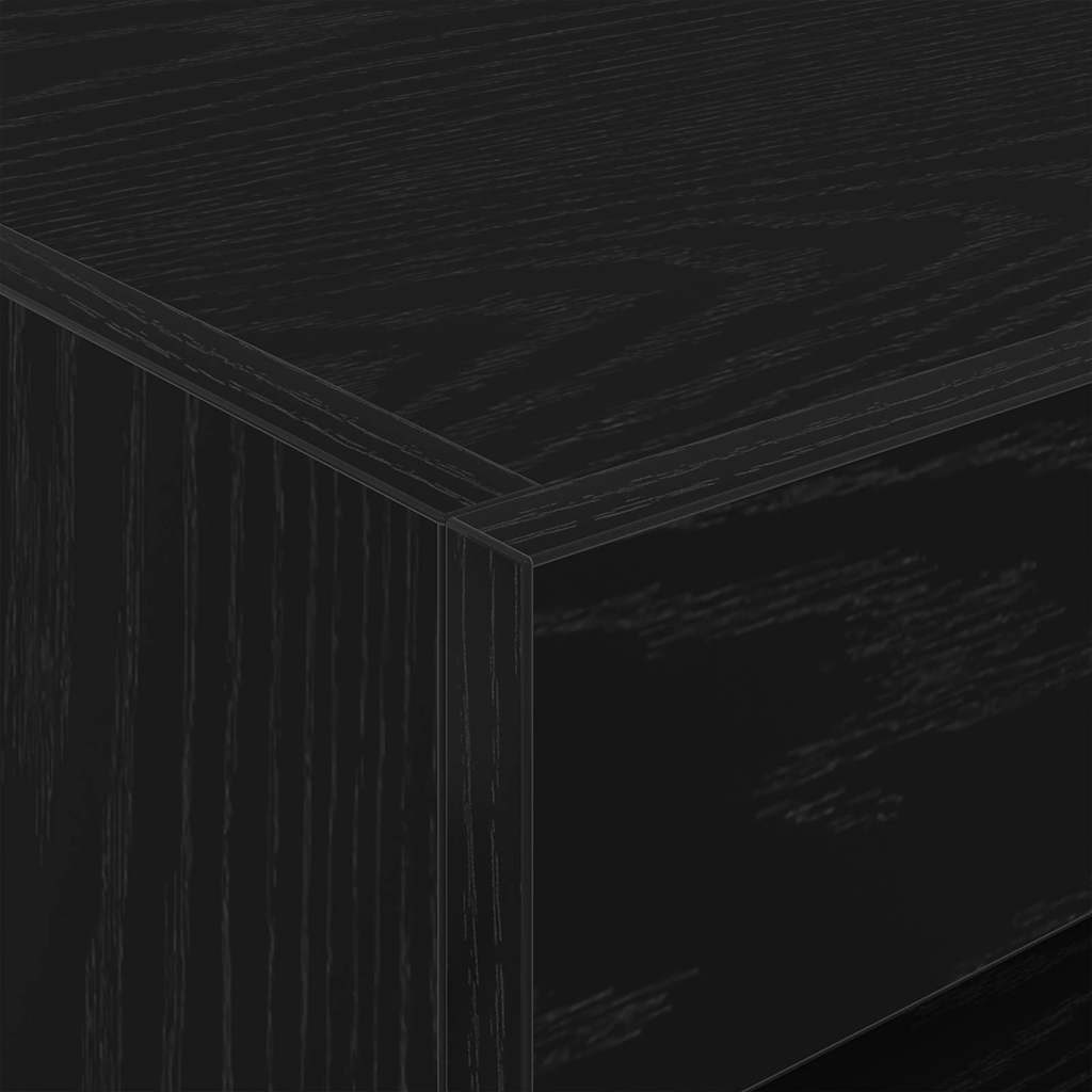 vidaXL Κομοδίνο Μαύρη δρυς 50 x 40 x 45 cm Επεξεργασμένο ξύλο