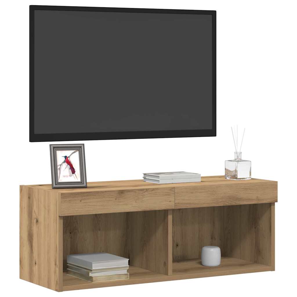 vidaXL Σετ επίπλου τηλεόρασης 2 pcs Artisan Oak 80 x 30 x 30 εκ