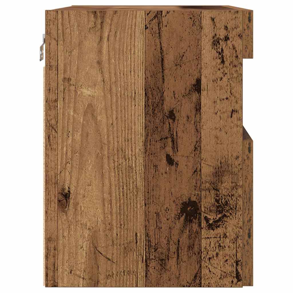 vidaXL Ντουλάπι Τηλεόρασης Τοίχου 2 pcs Παλαιό ξύλο 60 x 30 x 40 εκ.