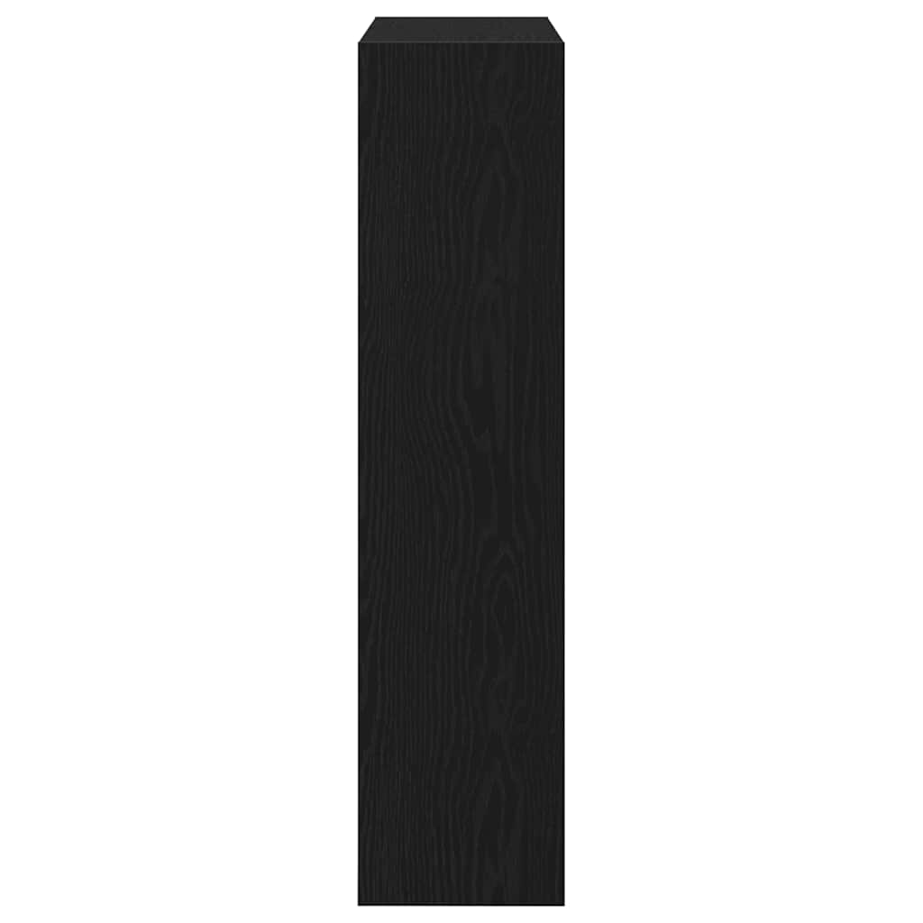 vidaXL Ντουλάπα Παπουτσιών με αποθήκευση Μαύρη δρυς 80 x 21 x 87.5 cm