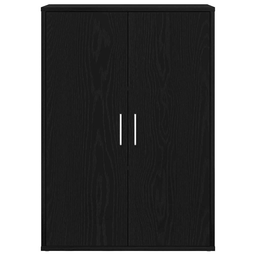 vidaXL Πλαϊνό γραφείο Μαύρη Οξυά 60 x 31 x 84 εκ. Επεξεργασμένο ξύλο