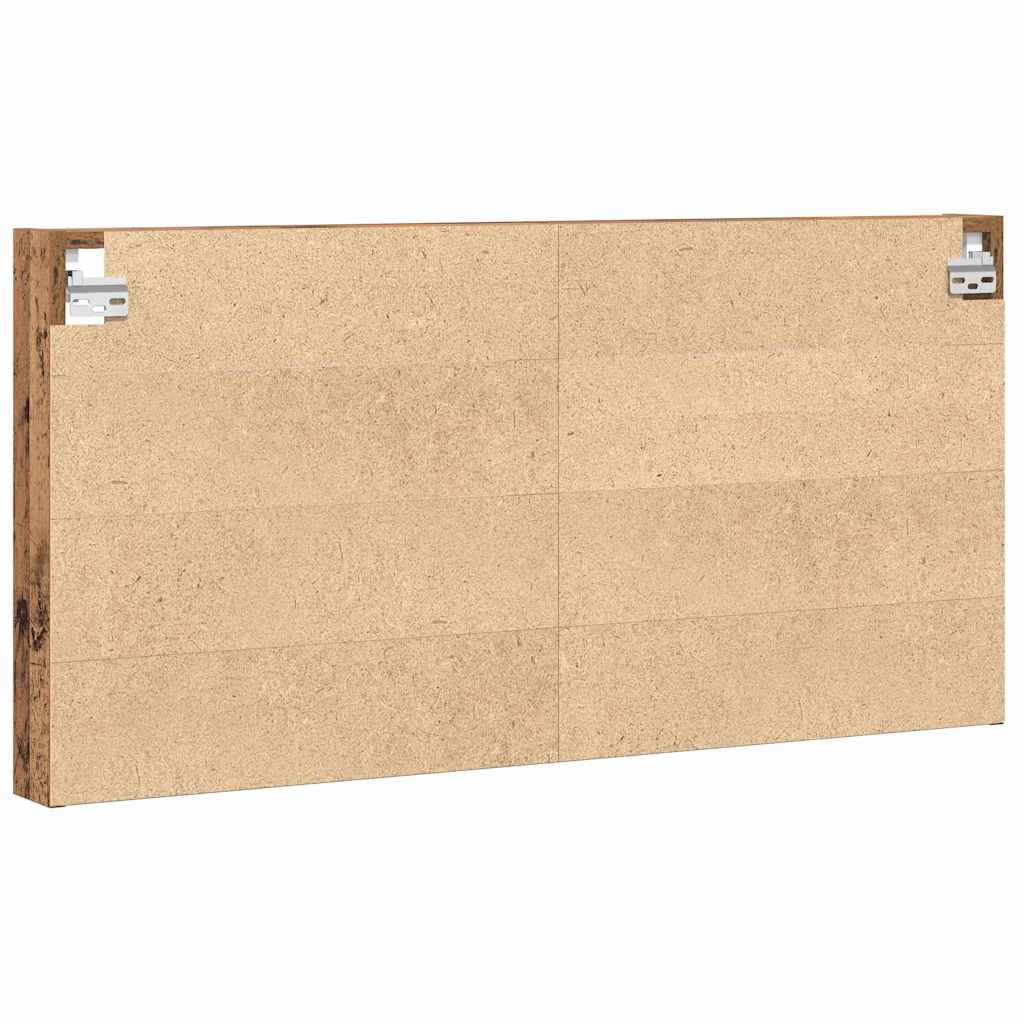 vidaXL Βιτρίνα με ράφι Παλιό Ξύλο 100 x 8,5 x 50 cm Επεξεργασμένο ξύλο