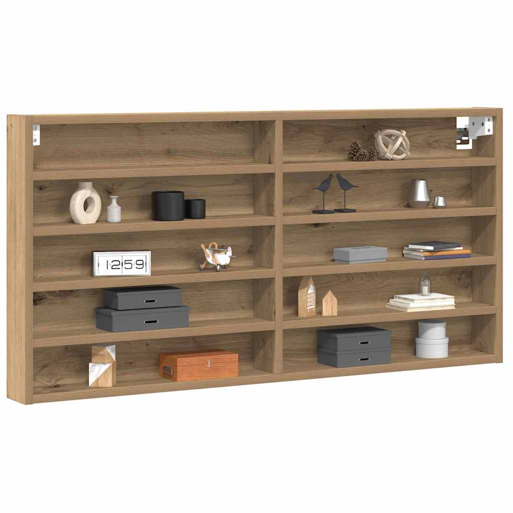 vidaXL Βιτρίνα Artisan Oak 100 x 8,5 x 50 cm Επεξεργασμένο ξύλο