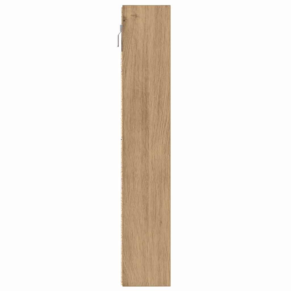 vidaXL Βιτρίνα Artisan Oak 100 x 8,5 x 50 cm Επεξεργασμένο ξύλο