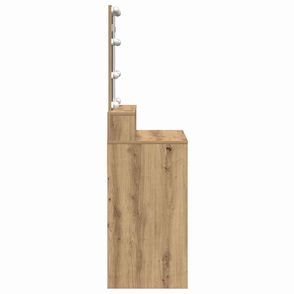 vidaXL Κομμωτήριο artisan δρυς 80 x 41 x 144.5 εκ Επεξεργασμένο Ξύλο