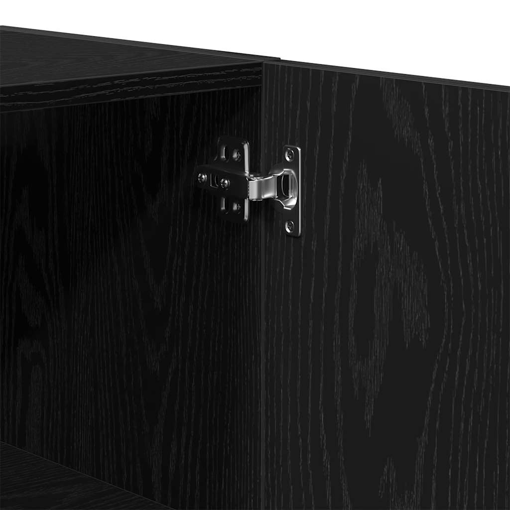 vidaXL Ντουλάπα Τοίχου Μαύρη δρυς 60 x 31 x 60 εκ. Επεξεργασμένο ξύλο