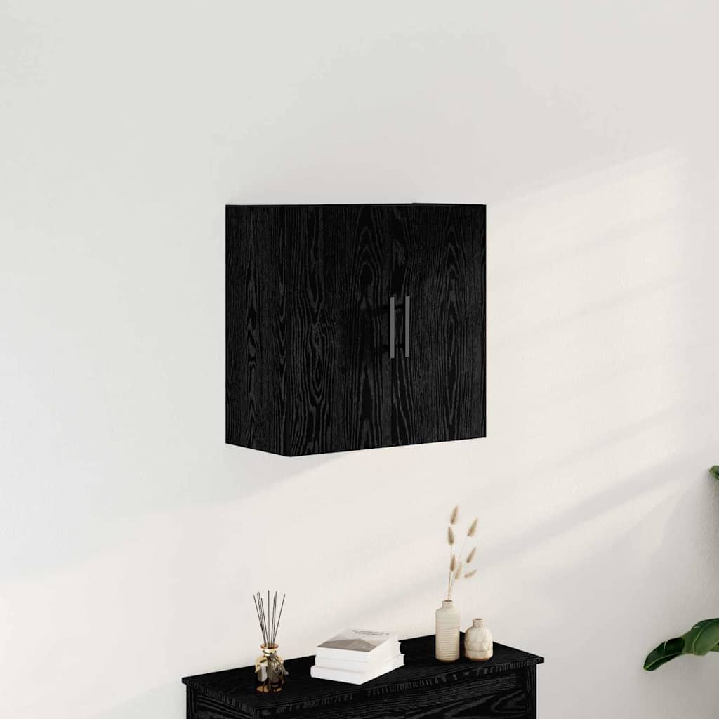 vidaXL Ντουλάπα Τοίχου Μαύρη δρυς 60 x 31 x 60 εκ. Επεξεργασμένο ξύλο