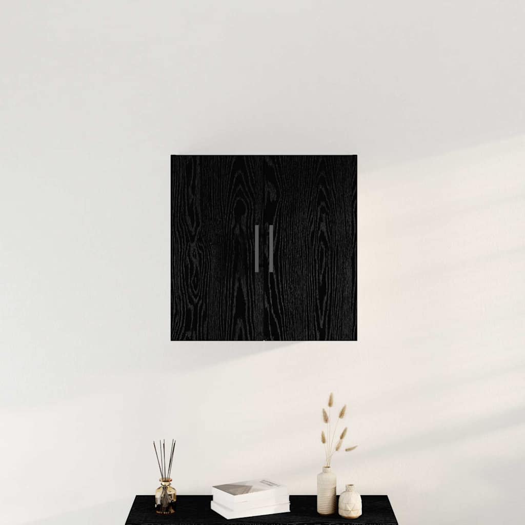 vidaXL Ντουλάπα Τοίχου Μαύρη δρυς 60 x 31 x 60 εκ. Επεξεργασμένο ξύλο