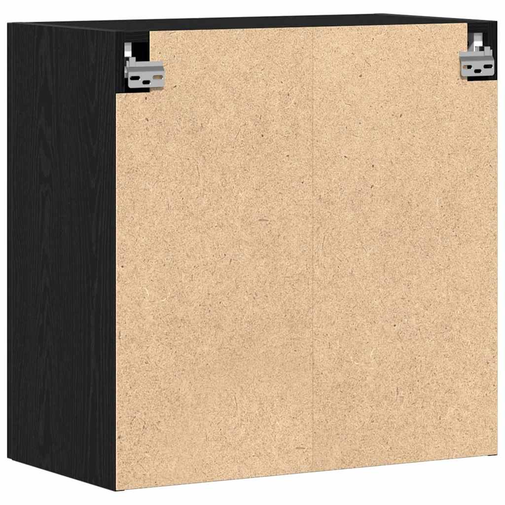 vidaXL Ντουλάπα Τοίχου Μαύρη δρυς 60 x 31 x 60 εκ. Επεξεργασμένο ξύλο