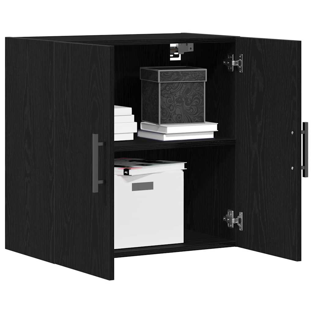 vidaXL Ντουλάπα Τοίχου Μαύρη δρυς 60 x 31 x 60 εκ. Επεξεργασμένο ξύλο